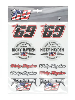 Nicky Hayden großes Stickerset 69