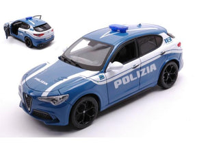 Bburago Alfa Romeo Stelvio Polizia Modell im Maßstab 1:24
