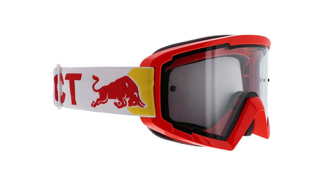Red Bull Spect WHIP motocross goggles, red with clear lens