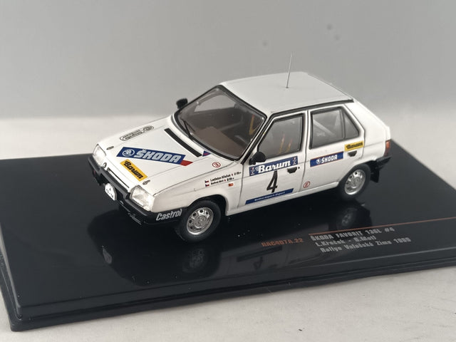 IXO Škoda Favorit 136L N.4 Rallye Valašská Zima 1989 model