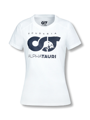 Scuderia AlphaTauri F1 Damen-Freizeit-T-Shirt weiß