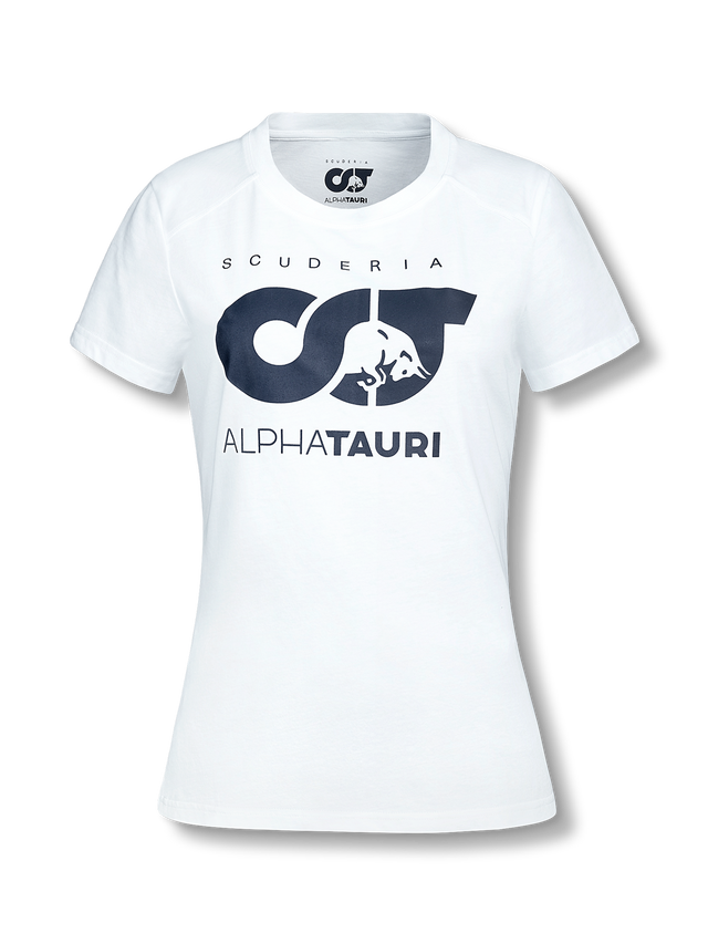 Scuderia AlphaTauri F1 Damen-Freizeit-T-Shirt weiß