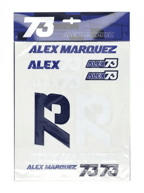 Großes Aufkleberset Álex Márquez 73