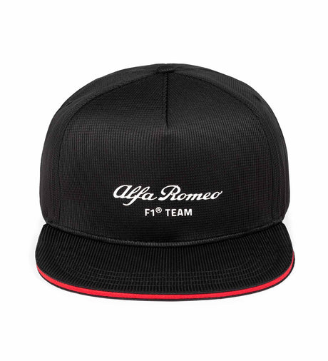 Alfa Romeo F1 Team Teamkappe mit flachem Schirm schwarz