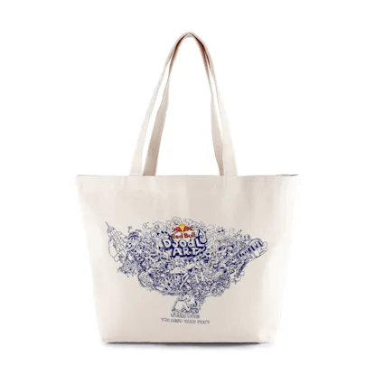 Red Bull Doodle Art cotton bag
