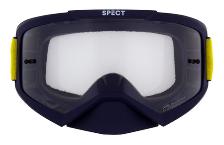 Red Bull Spect EVAN motocross goggles, blue with clear lens