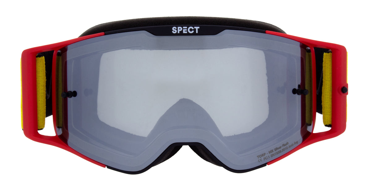 Red Bull Spect Motocrossbrille TORP schwarz-rot mit Rauchglas