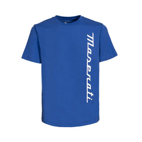 Maserati Herren-T-Shirt mit Maserati-Schriftzug blau