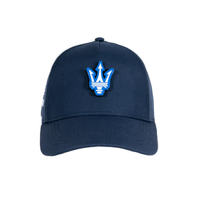 Maserati Cap mit Dreizack-Logo blau
