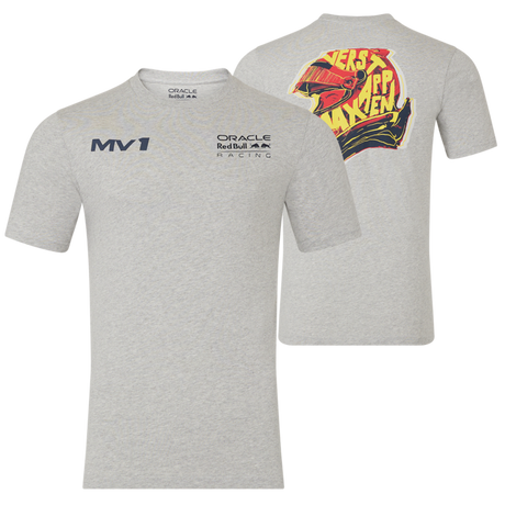 Max Verstappen T-shirt – Red Bull Racing F1 HELMET grey