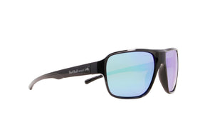 Red Bull Spect Sonnenbrille CHOP schwarz mit grün-violetten Gläsern