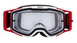 Red Bull Spect Motocrossbrille TORP weiß-rot mit klarem Glas