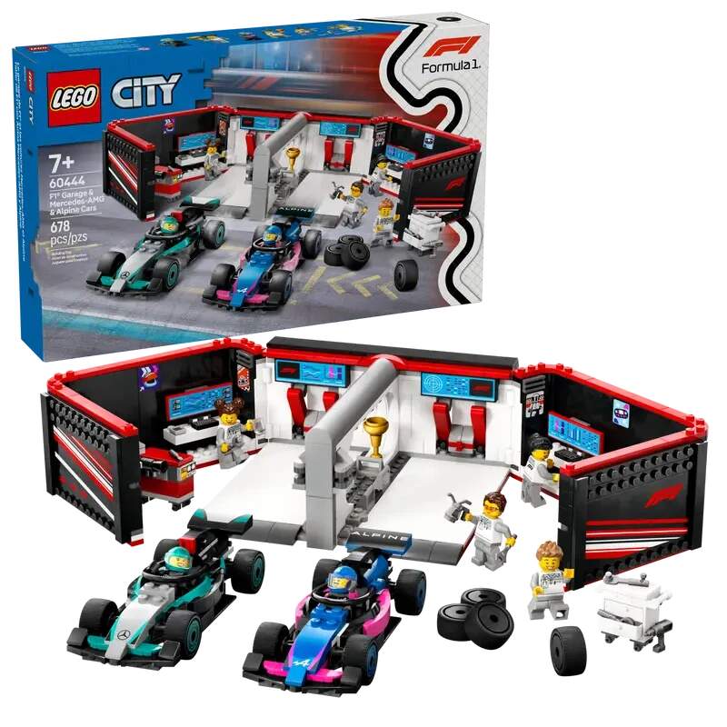 LEGO Alpine/Mercedes Formula 1 garage building set – City edition