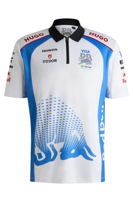 Visa Cash App RB Team-Poloshirt mit Sponsorenlogos