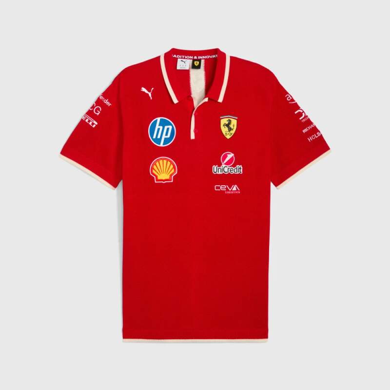 Scuderia Ferrari F1 2025 SE China team polo shirt