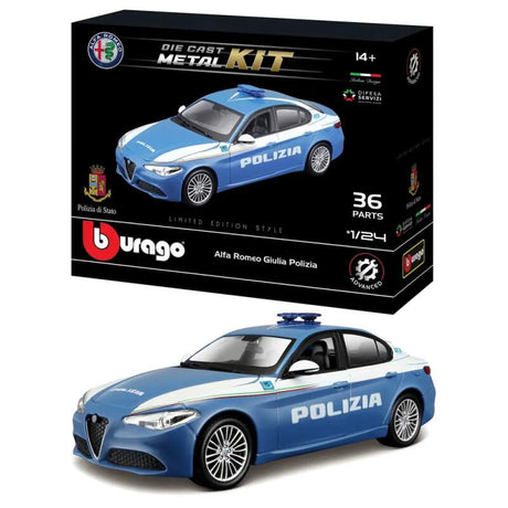 Model Bburago stavebnice Alfa Romeo Giuglia Polizia