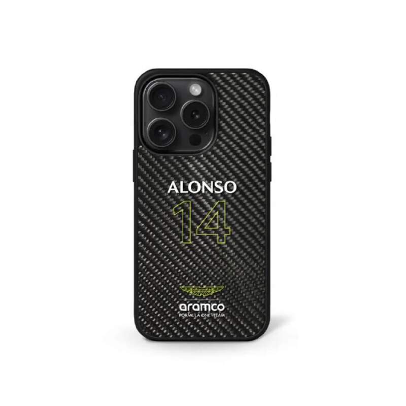 Aston Martin F1 Team Hülle für iPhone 16 Fernando Alonso