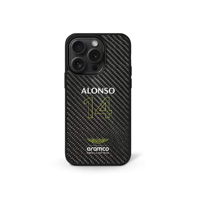 Aston Martin F1 Team Hülle für iPhone 16 Pro Fernando Alonso