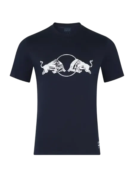 Oracle Red Bull Racing T-Shirt mit Bullen-Motiv – Marineblau