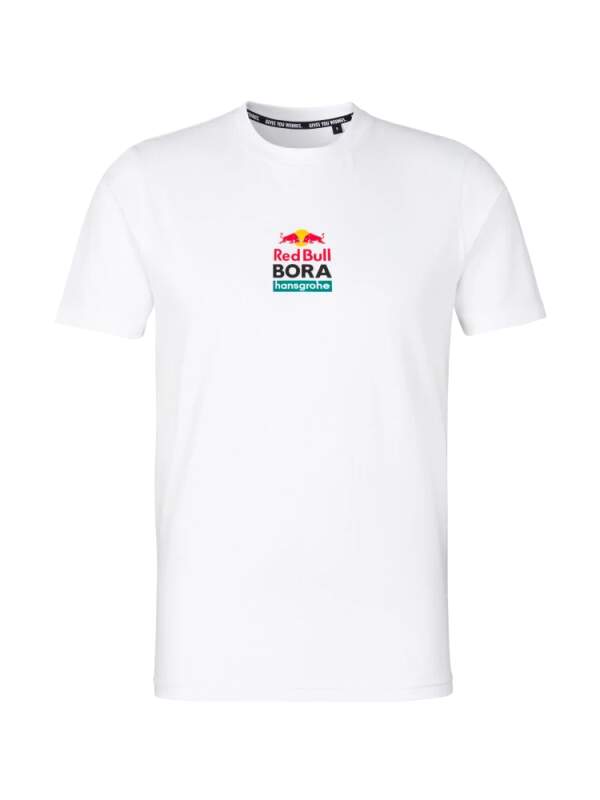 Red Bull Bora Hansgrohe fan T-shirt white with logo