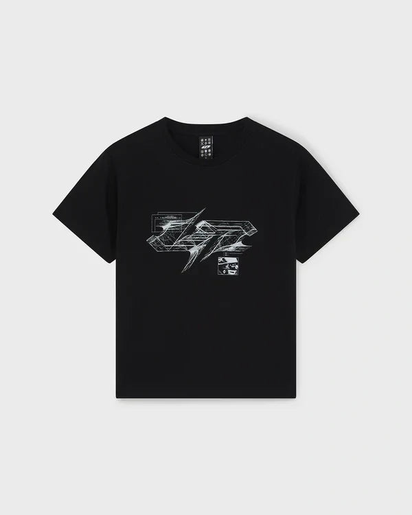 Lando Norris LN4 PIXEL T-Shirt – Schwarz