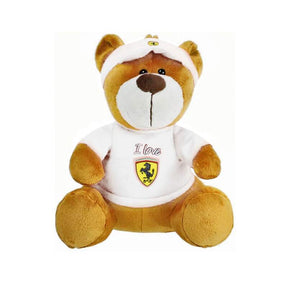 Scuderia Ferrari großer Plüschteddy weiß