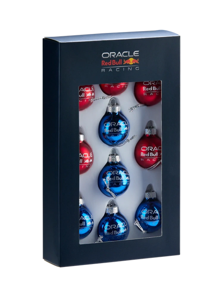 Oracle Red Bull Racing Mini-Christbaumkugeln – 10er-Set