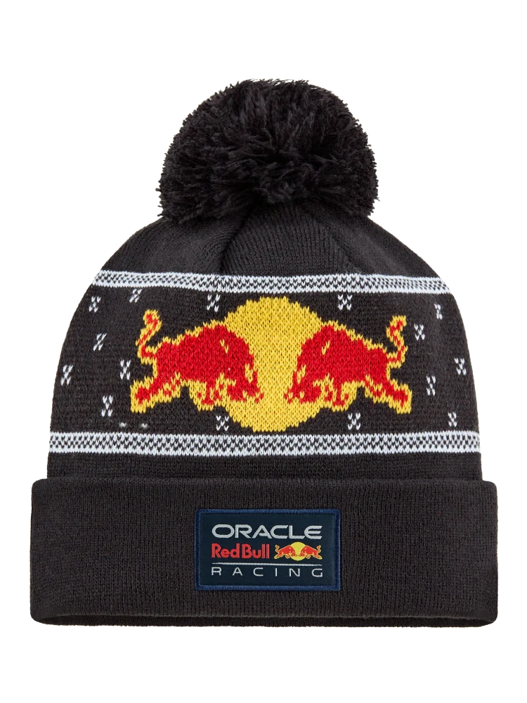 Oracle Red Bull Racing Bommelmütze mit Logo – Christmas Edition