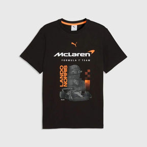 Lando Norris T-Shirt - McLaren F1 schwarz - Fan Edition