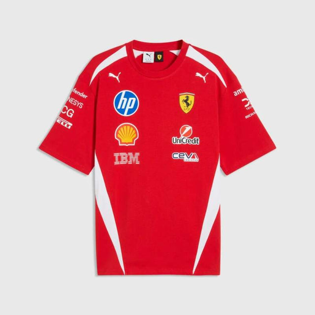 Scuderia Ferrari F1 T-Shirt mit Sponsorenlogos x Puma - DRIVERS Edition
