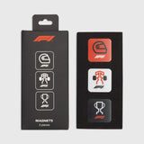 Set mit 3 Formel-1-Magneten mit Logo