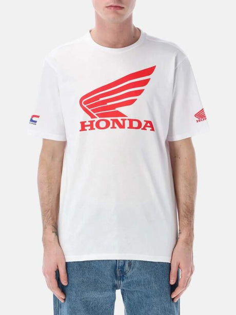 HRC Honda Fan-T-Shirt weiß mit großem Logo