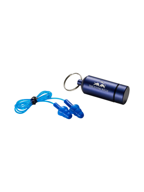 Red Bull The Flying Bulls Earplugs with Metal Case – Blue