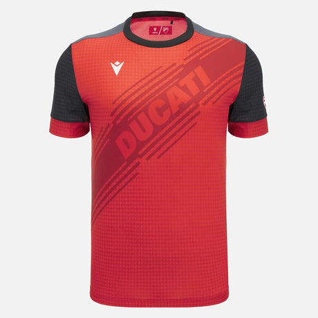 Ducati x Macron Sport-T-Shirt mit Logo – Rot