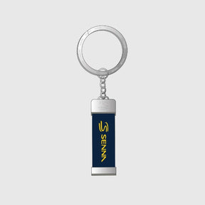 Ayrton Senna Signature Schlüsselanhänger – Marineblau