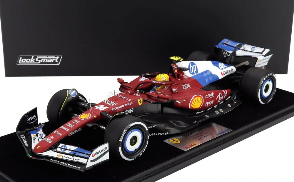 LookSmart Scuderia Ferrari SF-25 L. Hamilton Modell im Maßstab 1:18 – Miami GP 2025