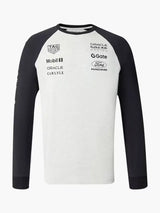 Oracle Red Bull Racing Classic Long Sleeve Team T-Shirt with Sponsor Logos – Grey