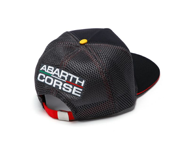 Abarth Corse Cap mit flachem Schirm grau