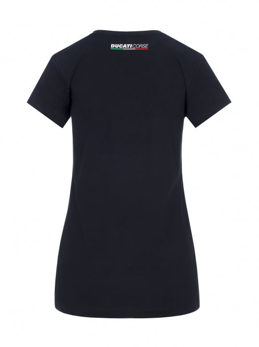 Ducati Corse Damen-T-Shirt mit Logo schwarz