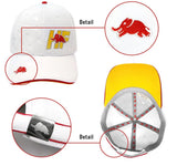 Lancia HF Cap mit Elefanten-Logo – Weiß