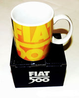 Fiat 500 Vintage Keramikbecher gelb – offizielles Produkt