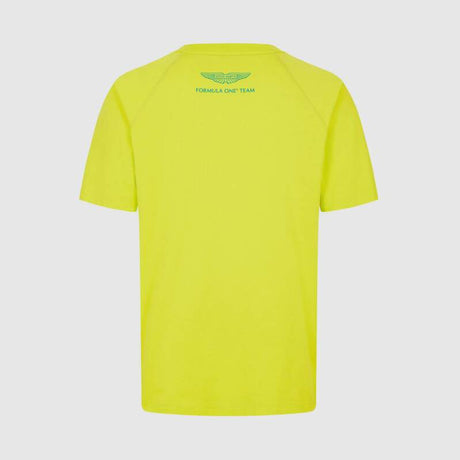 Aston Martin F1 Team LOGO casual T-shirt light yellow