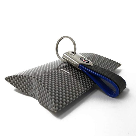 Alfa Romeo Schlüsselanhänger BAND Carbon blau