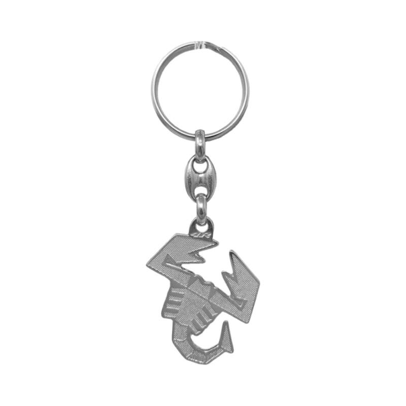 Abarth scorpion-shaped metal keyring