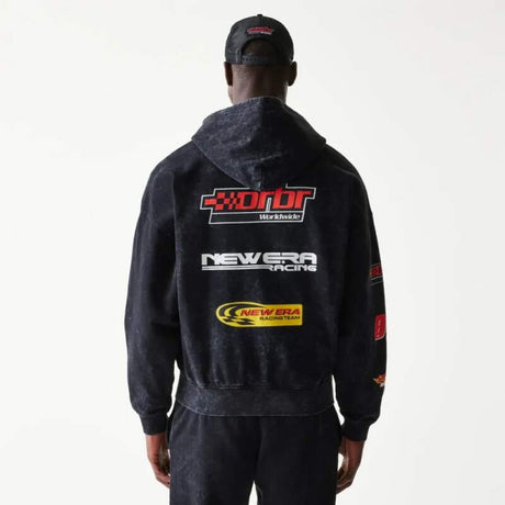 Oracle Red Bull Racing NE LINEAR zip-up sweatshirt, black - oversize