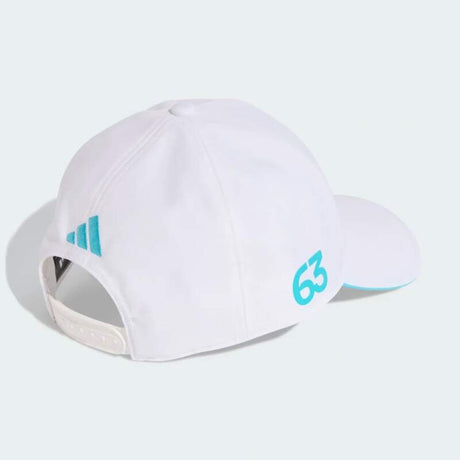 George Russell Mercedes AMG Petronas F1 x Adidas white cap - team edition