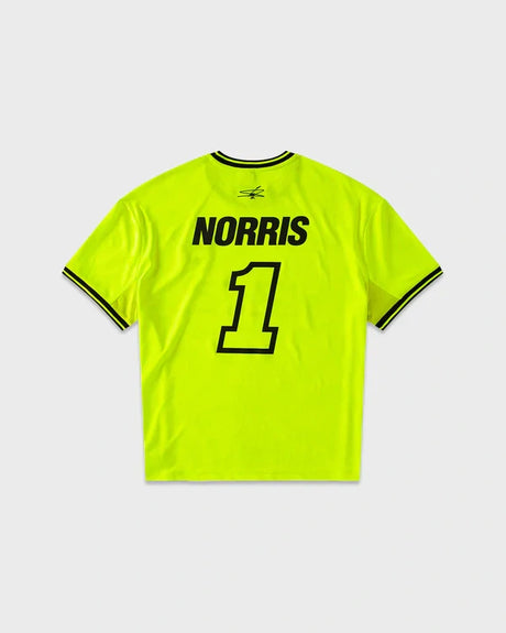 Lando Norris LN4 GRANDSTAND #1 T-Shirt – Neongelb