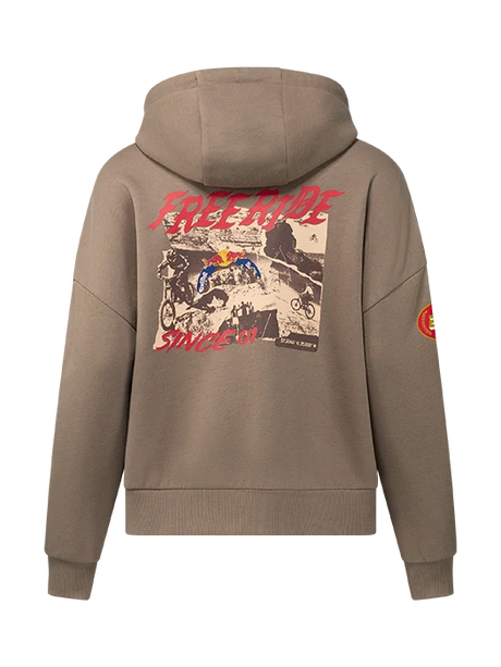 Red Bull Rampage FREERIDE Damen-Hoodie – Hellbraun