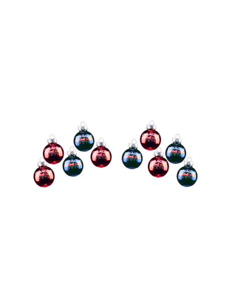 Oracle Red Bull Racing Mini-Christbaumkugeln – 10er-Set