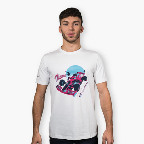 Scuderia AlphaTauri Miami GP 2022 T-Shirt – Weiß